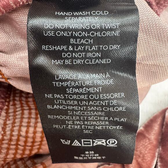 Madison Lilly Women’s Burgundy Heathered Crewneck Sweater Size M Crisscross Back - Picture 4 of 11